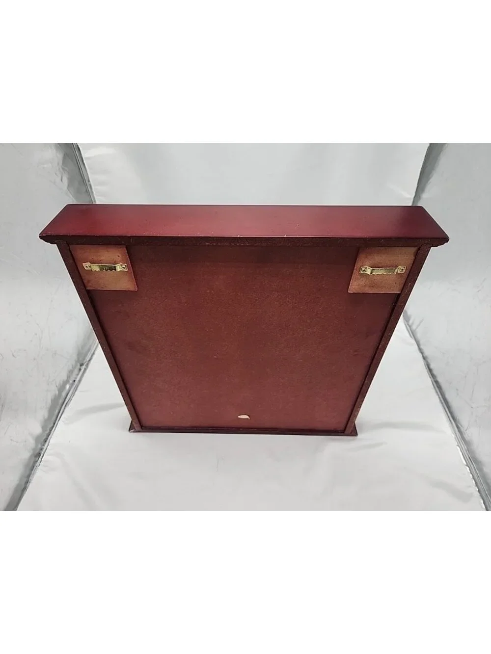 25 Gold Ball Wooden Wall Display Trinket Case 14